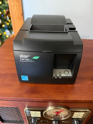 #ad Star TSP100 Eco Future Print POS Thermal Printer Energy Star w Cables WORKS $64.00