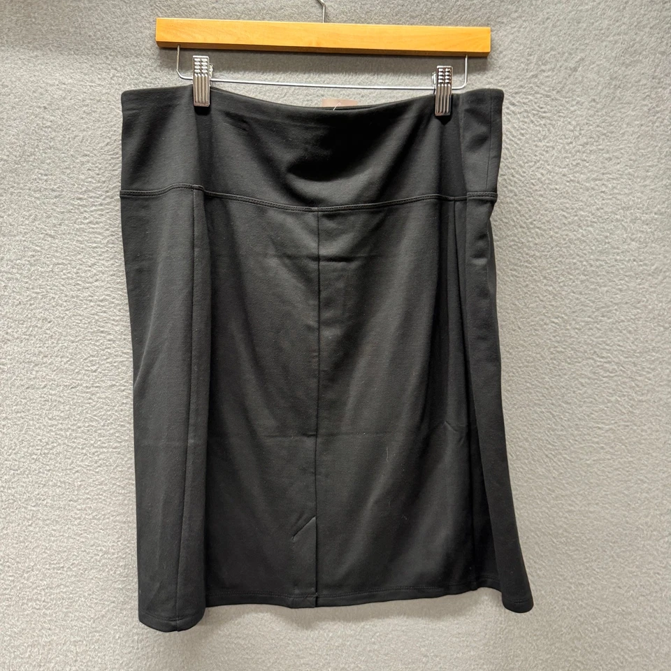 Falda J Jill Mujer Grande Negra Colección Wearever Hasta la Rodilla Elastizada NUEVA Foto 4 de 4