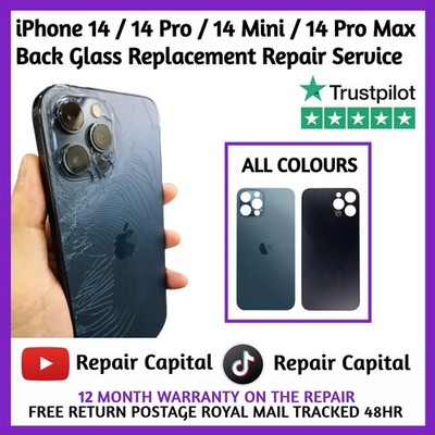 iPhone 14 / 14 Pro / 14 Mini / 14 Pro Max Rückseite Glas Austausch Reparatur Service