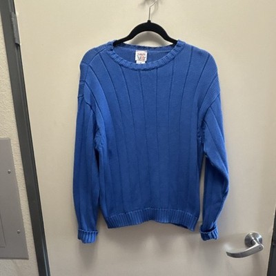 Talbots Kids Pullover Blue 100% Cotton Sweater Boys Long Sleeve Size 16