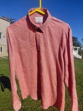 Authentic Baird McNutt Irish Linen. Pristine. men's M. coral color.