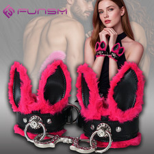 Handcuffs Ankle Cuff Microfiber Leather Wrist Cuff Role Play Games Bondage BDSM