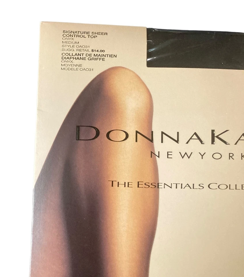 Donna Karan NUEVO Top Signature Sheer Control Onyx Talla M Colección Esencial Foto 2 de 3