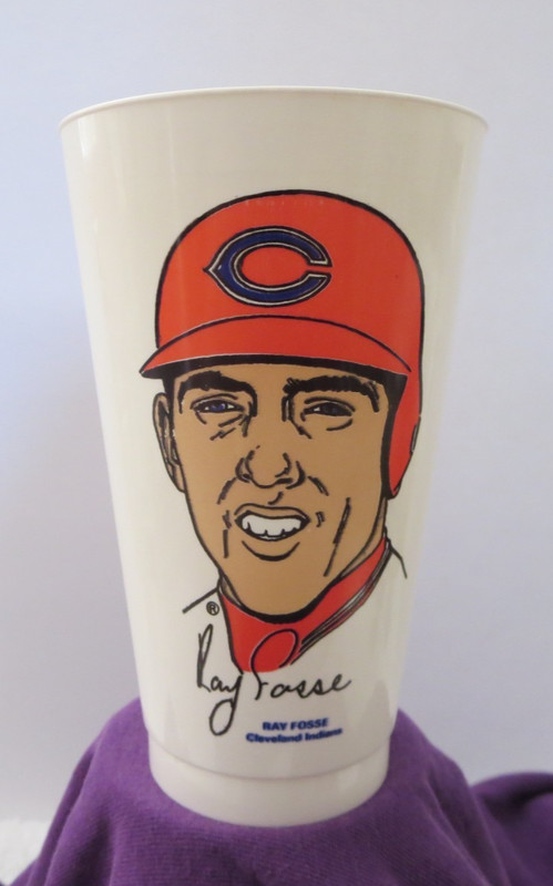 1972 MLB Slurpee Cup Ray Fosse Cleveland Indians 7-11 Collectible