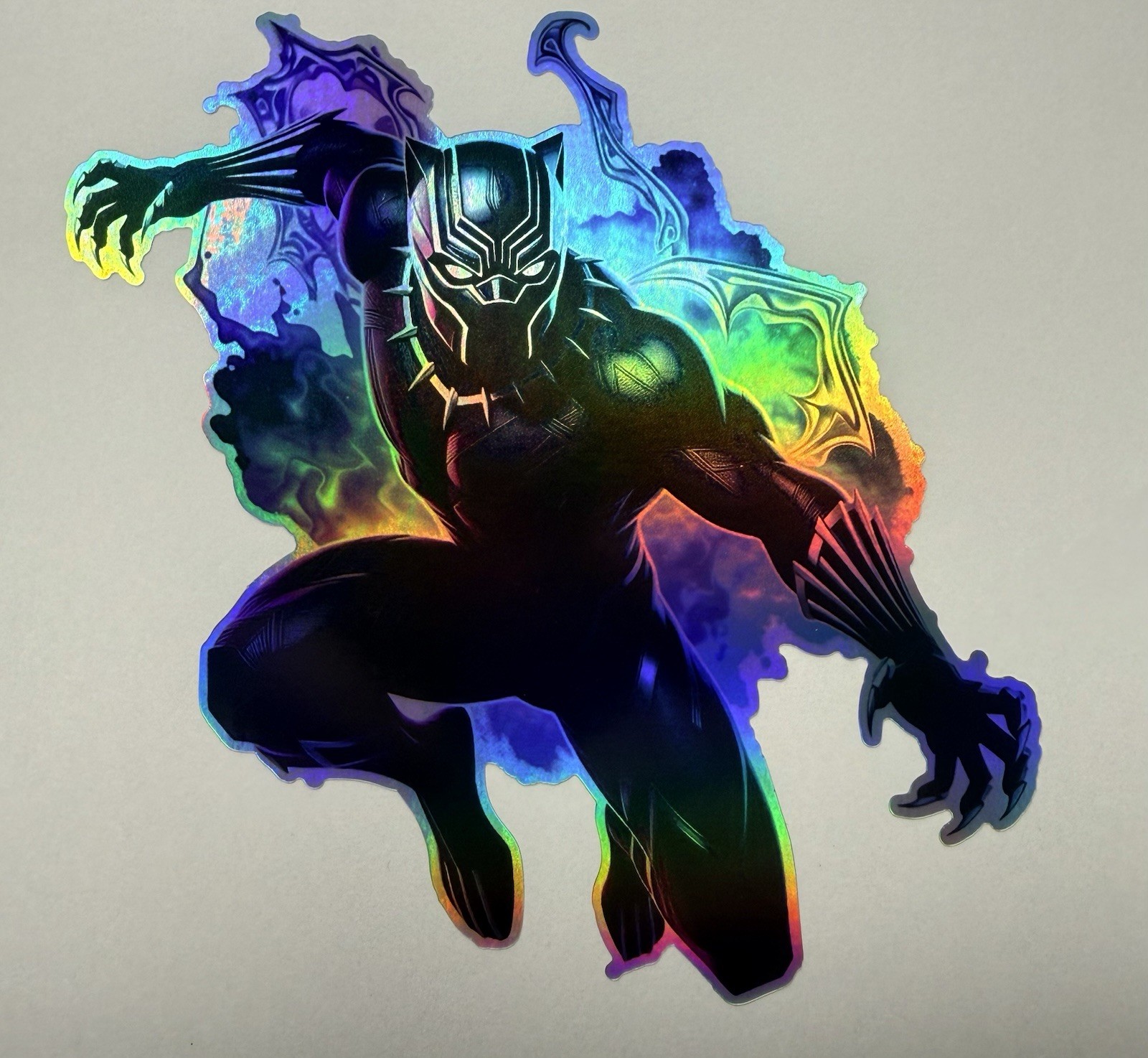 Black Panther Holographic Vinyl Decal