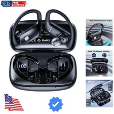 Wireless Earbuds Bluetooth Headphones 48Hrs Play Back Sports Earphones with L...