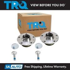 Par de bujes y cojinetes de rueda trasera TRQ izquierda y derecha para Audi Eos Golf GTI Rabbit A3 VW