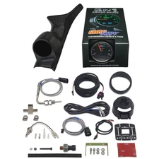 GlowShift 1992-1997 Ford F-Series Single Gauge Package with Black 3in1 Analog B