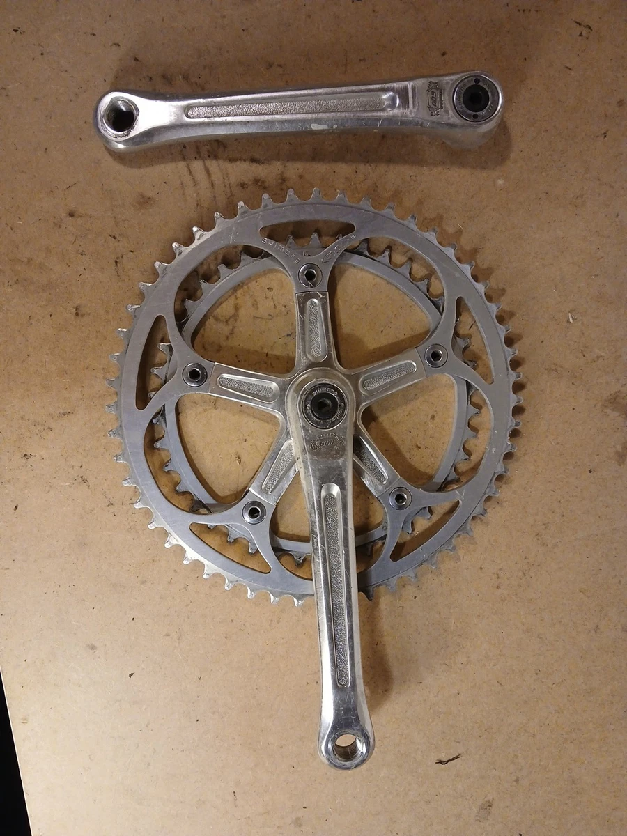 Pédalier Shimano 600EX Arabesque 170mm 52/42t - Vintage Pour Vélo De Route Rétro