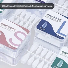 100pcs/box Short Matte French False Nails Press On Acrylic Fake Nails Tips