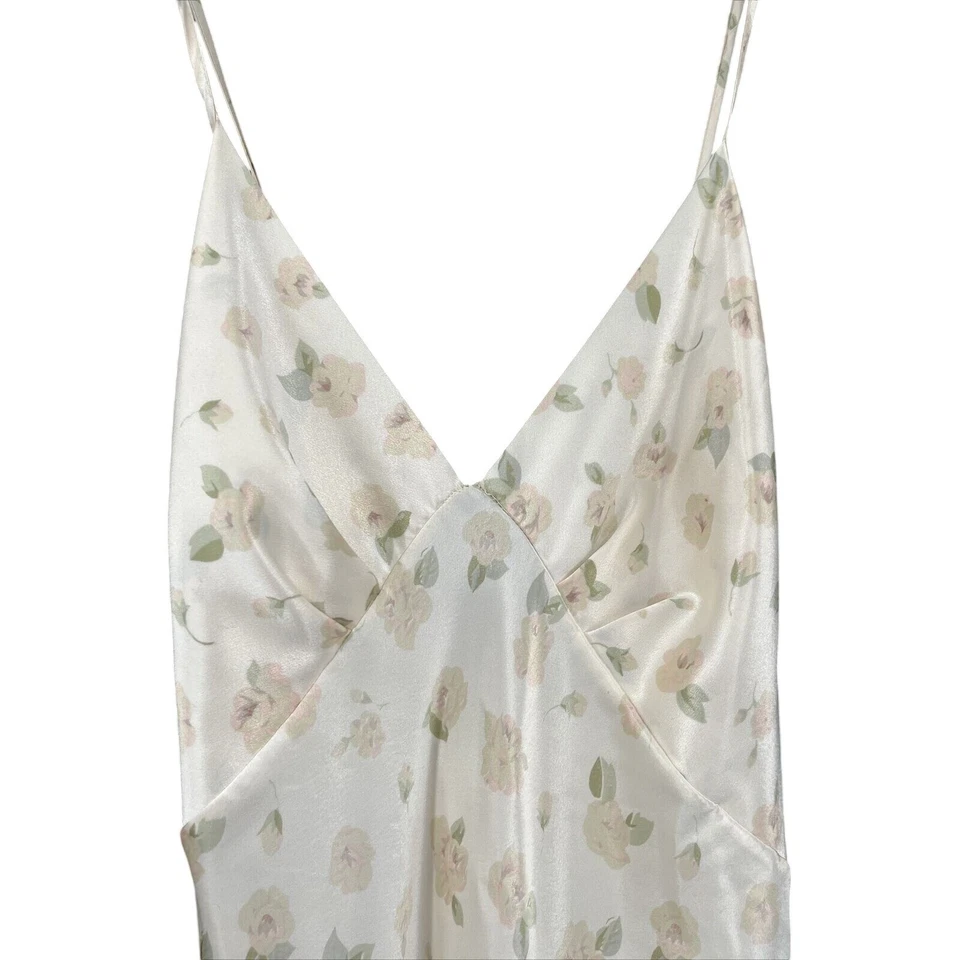 Vestido sin tirantes floral con correa de espagueti lencería Calvin Klein talla S 5S46 Foto 3 de 4