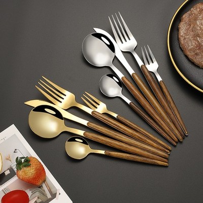  5 Pcs Tafel Geschirr Set Edelstahl Besteck Westliche Silberwaren Aus