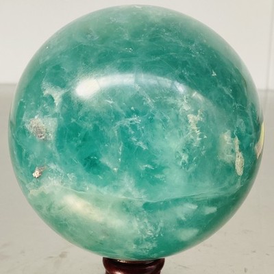 3660G Natural green fluorite Quartz Sphere Crystal Energy Ball Reiki Healing