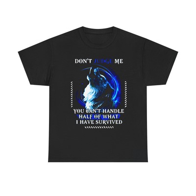 Don't Judge Me/Wolf Unisex Heavy Cotton Tee