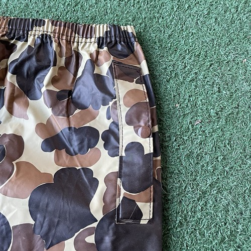 Sz XL- Vintage 80’s ColumbIa pvc duck camouflage hunting rain pants mens outdoor - Picture 5 of 13