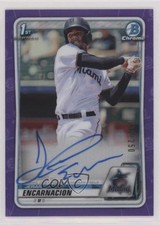 2020 Bowman Chrome Prospects Purple Refractor 8/250 Jerar Encarnacion Auto 0l8