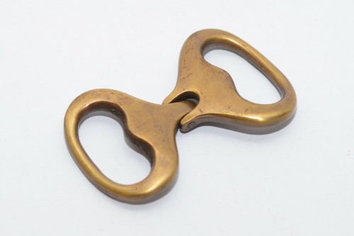 Zierteil Zierschnalle Metall Trachten für ca. 30 mm Breite, Messing, 80er Jahre - Picture 2 of 5