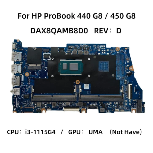 M21696-601 HP ProBook 440 G8 450 G8 Motherboard With i3-1115G4 CPU DAX8QAMB8D0