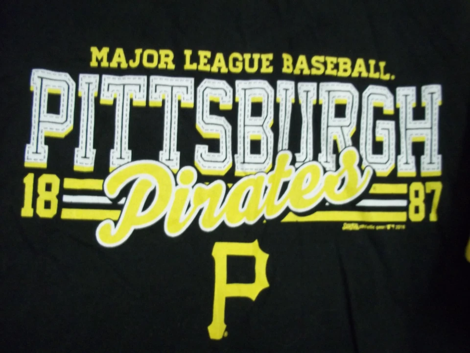 Camisa manga larga de los Piratas de Pittsburgh talla juvenil puntadas grandes Foto 2 de 4