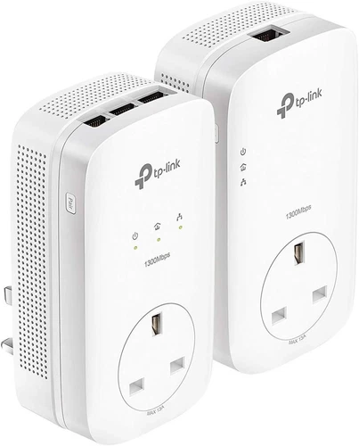 TP-Link TL-PA8033PKIT AV1300 3-Port Gigabit MIMO Powerline Adapter UK Plug