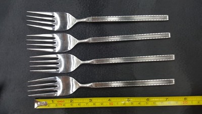Towle Supreme Stainless Steel ROUTE 1 Dinner Forks Set of 4