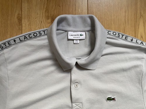 HERREN LACOSTE SPORT GRAU POLOSHIRT KURZARM FR4 MEDIUM NORMALE PASSFORM