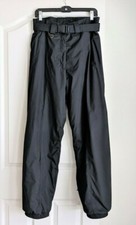 Vintage Obermeyer Size 12 "Arctic" Black Ski Snow Pants Thermolite Insulated