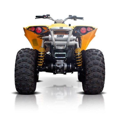 HMF Performance Black Dual Full System Exhaust Black Euro Cap Renegade 1000 - Picture 4 of 5