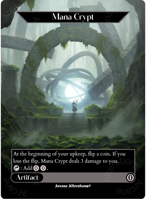 Mana Crypt - Full Art Altered Art Custom Cards | eBay