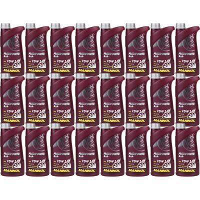 24x1 Liter Original MANNOL Getriebeöl Maxpower 4x4 75W-140 API GL 5 LS Gear Oil