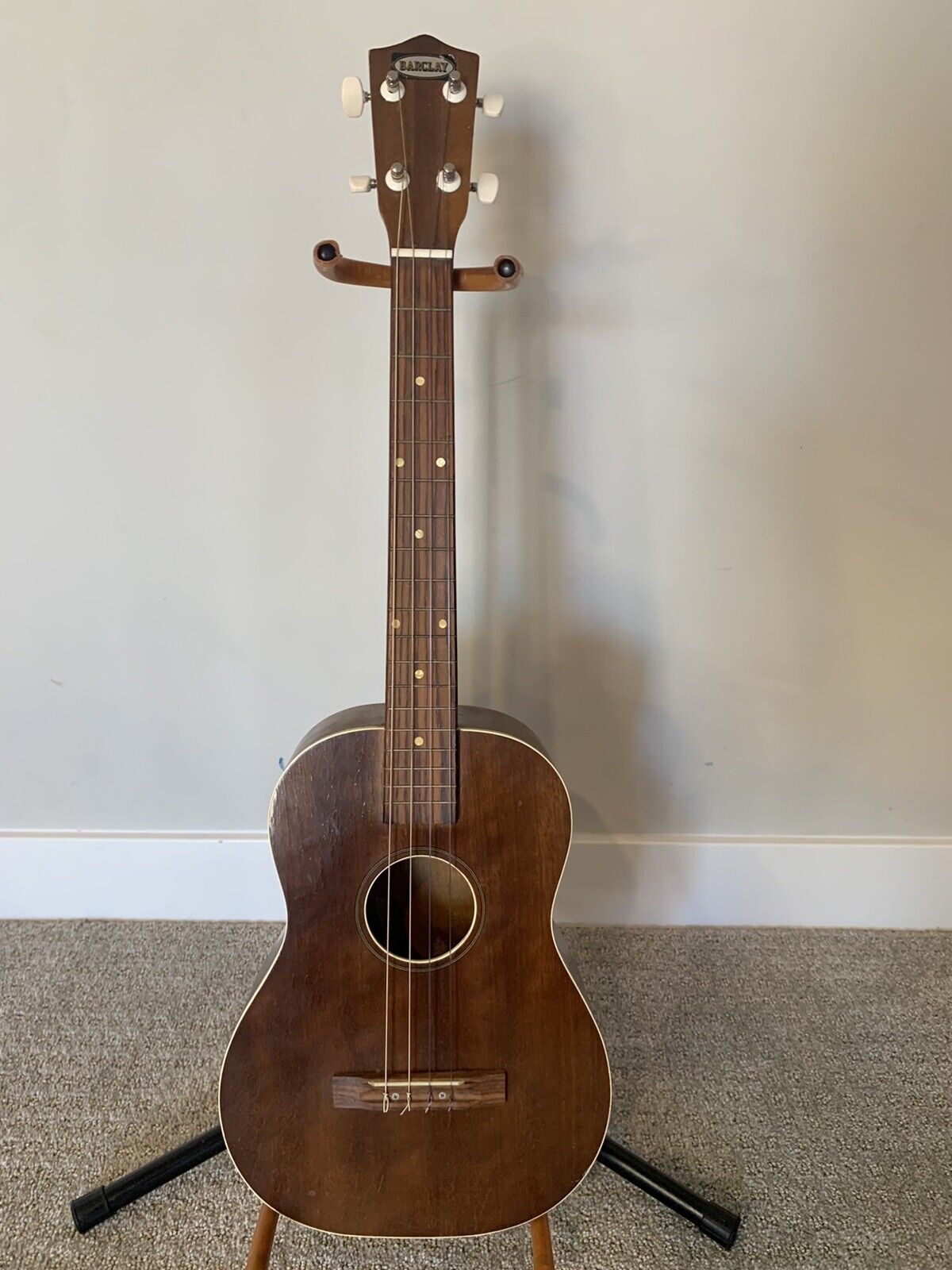 Barclay Limited time trial price Baritone Ukulele 1950’s Free Shipping Cheap Bargain Gift Made Japan 1960’s in