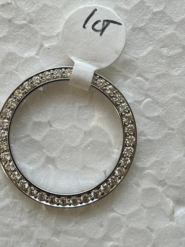 LADIES 14KW GOLD BEAD SET DIAMOND BEZEL FOR ROLEX DATE, DATEJUST, PRESIDENT 26M - Picture 3 of 3