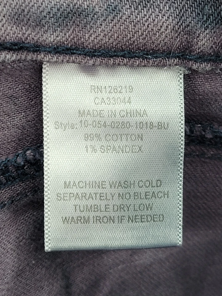 Pantalones de mezclilla Tin Haul para mujer 28 largos morados negros tie dye ligeros acampanados vaquera boho Foto 4 de 4