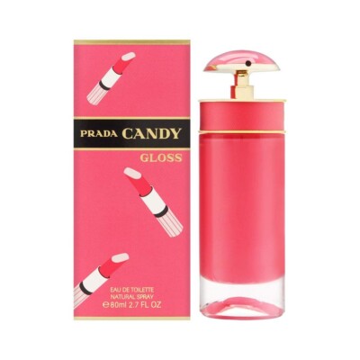 Prada Candy Gloss Eau De Toilette Spray for Women 2.7 Ounce