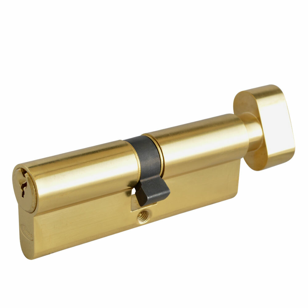 Asec 6-Pin Euro Key & Turn Cylinder 75/T45 PB (AS10880)
