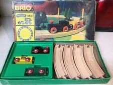 antique wooden train set