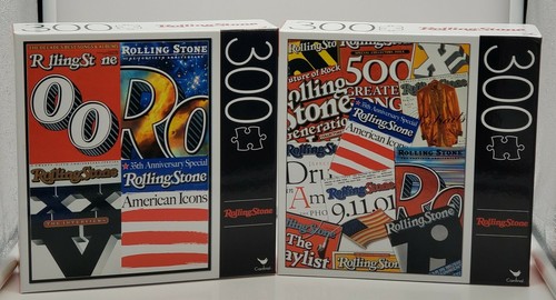Lotto di 2 - Puzzle Cardinal 300 pezzi - Copertine Rolling Stone - Sigillati/NUOVI