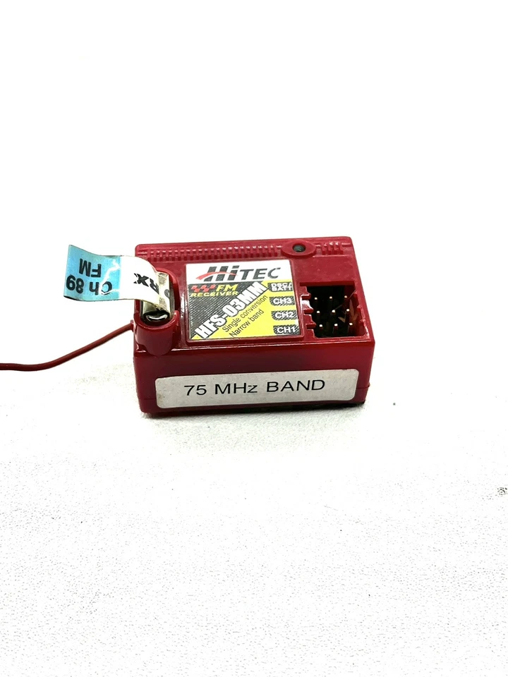 Hitec HFS-03MM 3 channel FM receiver on 75mhz with crystal used B94 - Image 3 of 3
