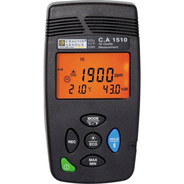 Chauvin Arnoux P01651010  C.A 1510 schwarz Misuratore di anidride carbonica 0 -