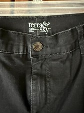 NWOT Terra  Sky black jeans, size 18W petite
