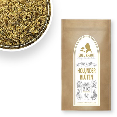 500g BIO Holunderblüten | EDEL KRAUT organic elder flowers