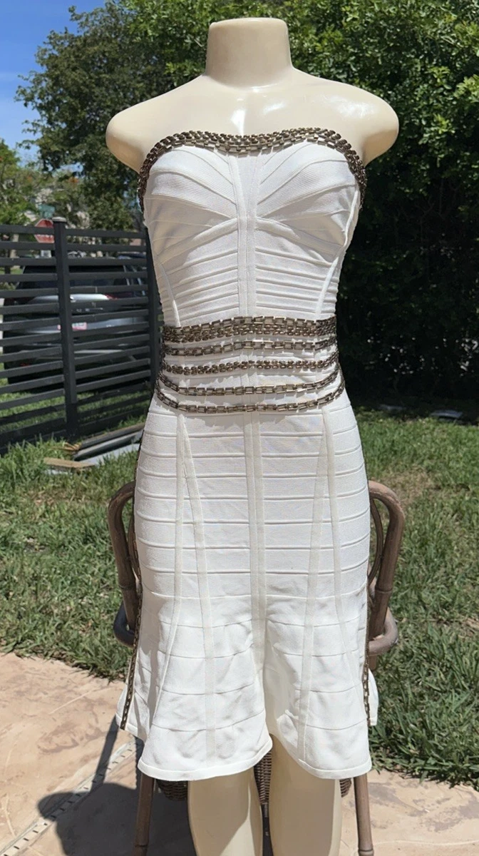 Herve Leger Women's White for sale | eBay