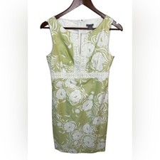 Ann Taylor 100% Cotton Floral Dress - Size 6