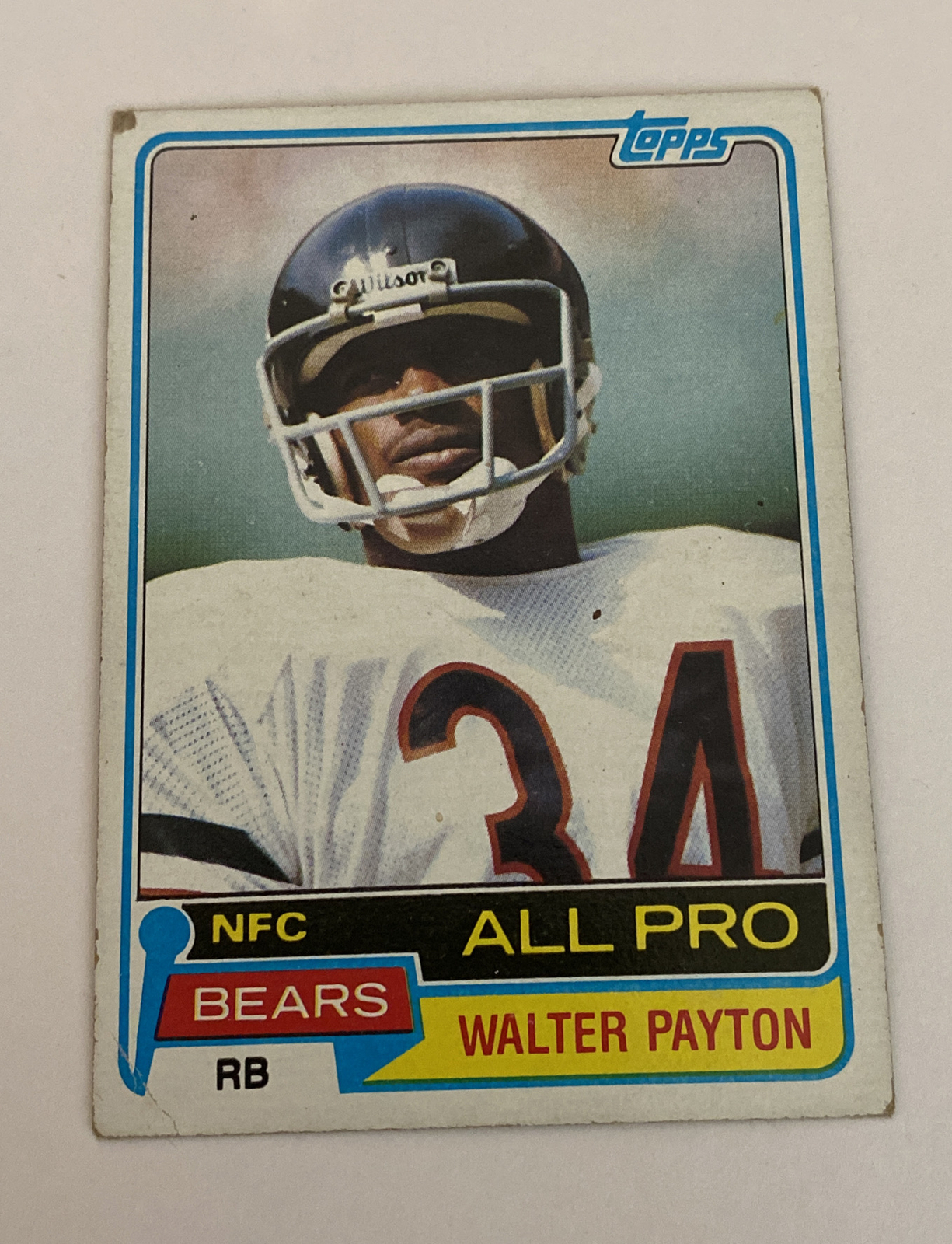 1981 Topps Football Card #400 Walter Payton Chicago Bears HOF All Pro NFC