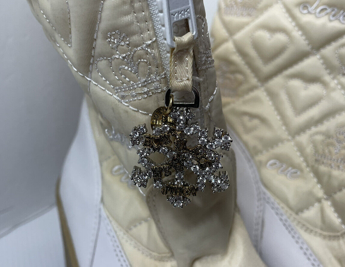 Juicy Couture Snowflake Women Size 8 cream Nylon Wedge Boot Juicy Couture Snowflake Women Size 8 cream Nylon Wedge Boot