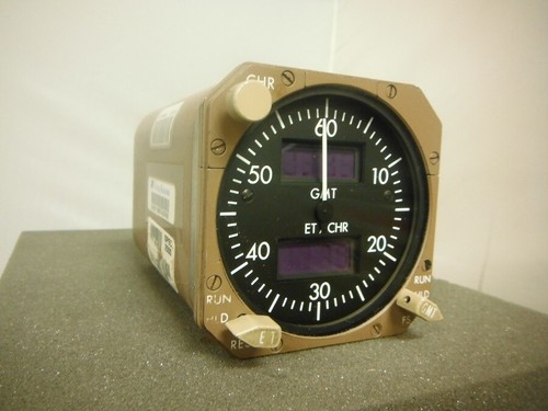 BOEING 757 Digital Electronic Chronometer / Clock; As-Removed; P/N-65806-002-1 - Picture 2 of 3