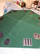 MARLBORO UNLIMITED COMPASS POKER TABLE TOP PORTABLE WITH TRAVEL CASE