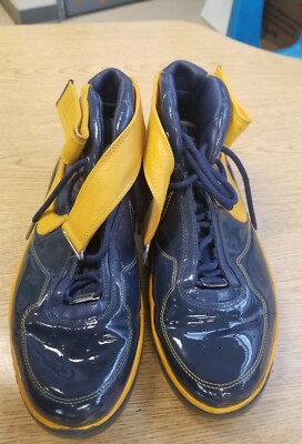 NIKE Air Force 316881-472 Navy Blue MICHIGAN be true to your school Shoes sz 15