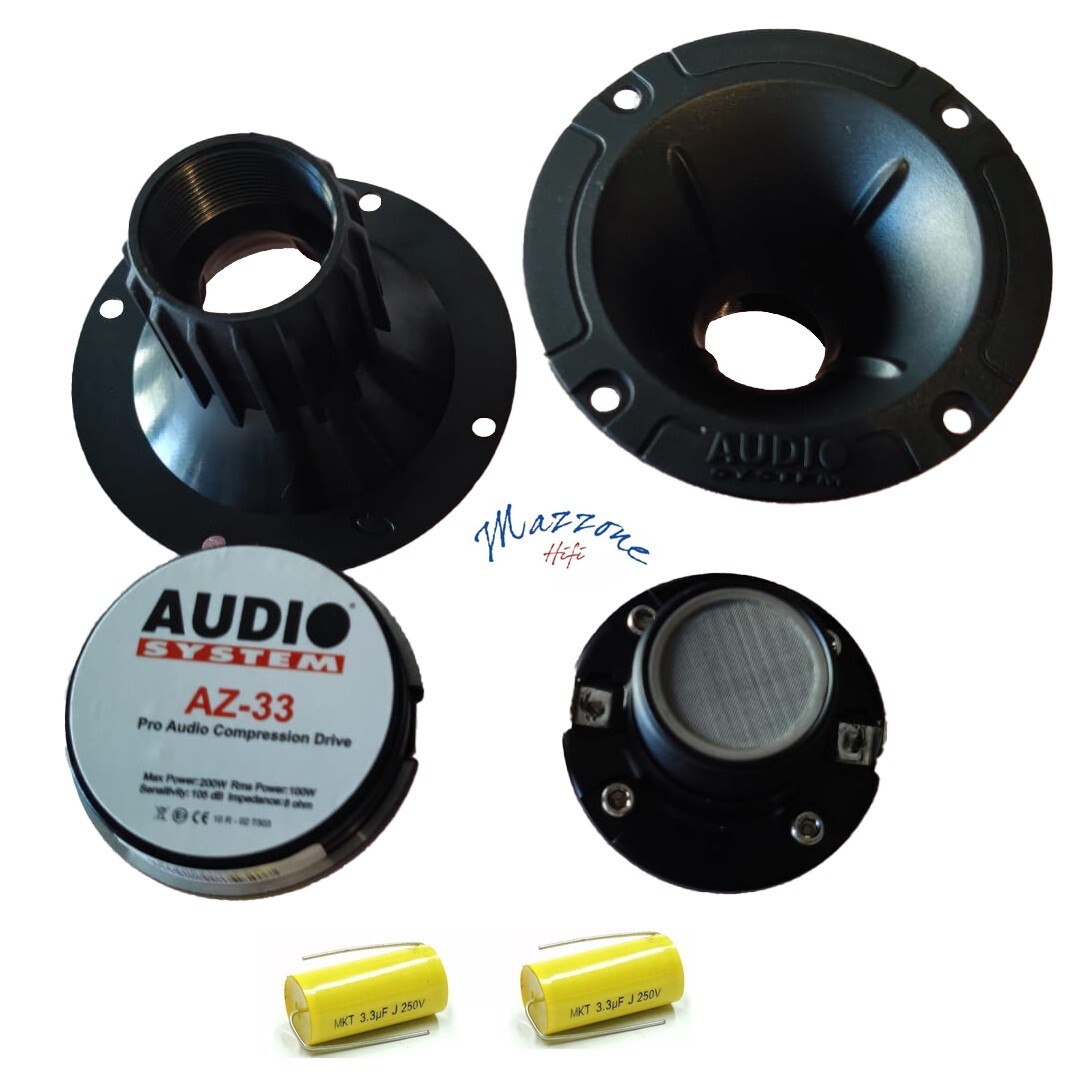 1 AUDIO SYSTEM AX-33 AX33 super tweeter da 10,2 x 10,2 cm e 150 watt rms casa 1 AUDIO SYSTEM AX-33 AX33 super tweeter da 10,2 x 10,2 cm e 150 watt rms casa