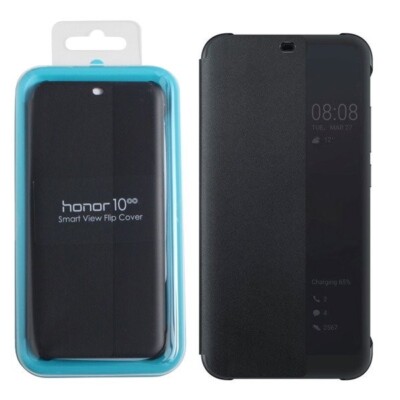 Original Huawei Honor 10 Smart View Flip Case Schwarz 51992478
